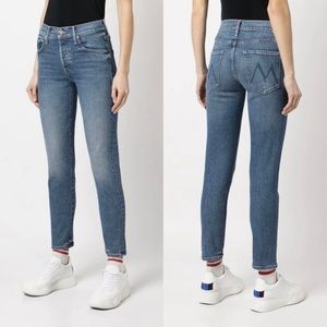 MOTHER Jeans The Stinger Flood Jeans Crate Digger Button fly Mid rise